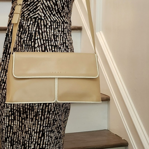 Arcadia Tan Leather Crossbody Handbag, $85 - Picture 4 of 10